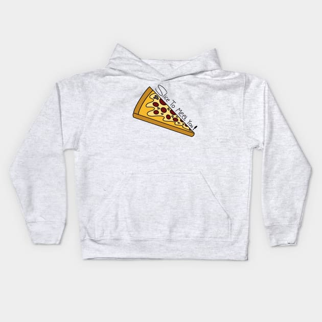 "Pizza Perfection: Slice to Meet You! Unleash the Flavorful Fun in Every Bite!" Kids Hoodie by Pixelzone